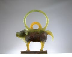 Richard Texier for Daum, "Taurus Constellation" Glass Sculpture, France 2000s