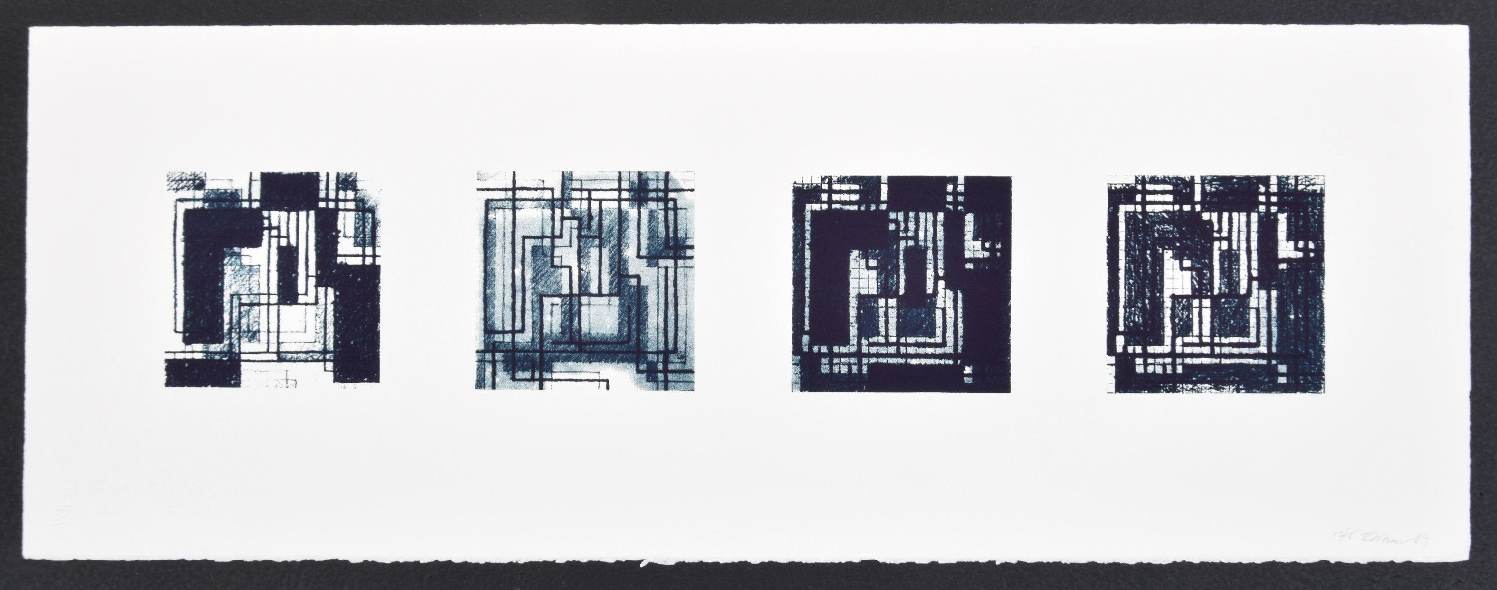 Richard Tobias Geometric Screenprint For Sale 2