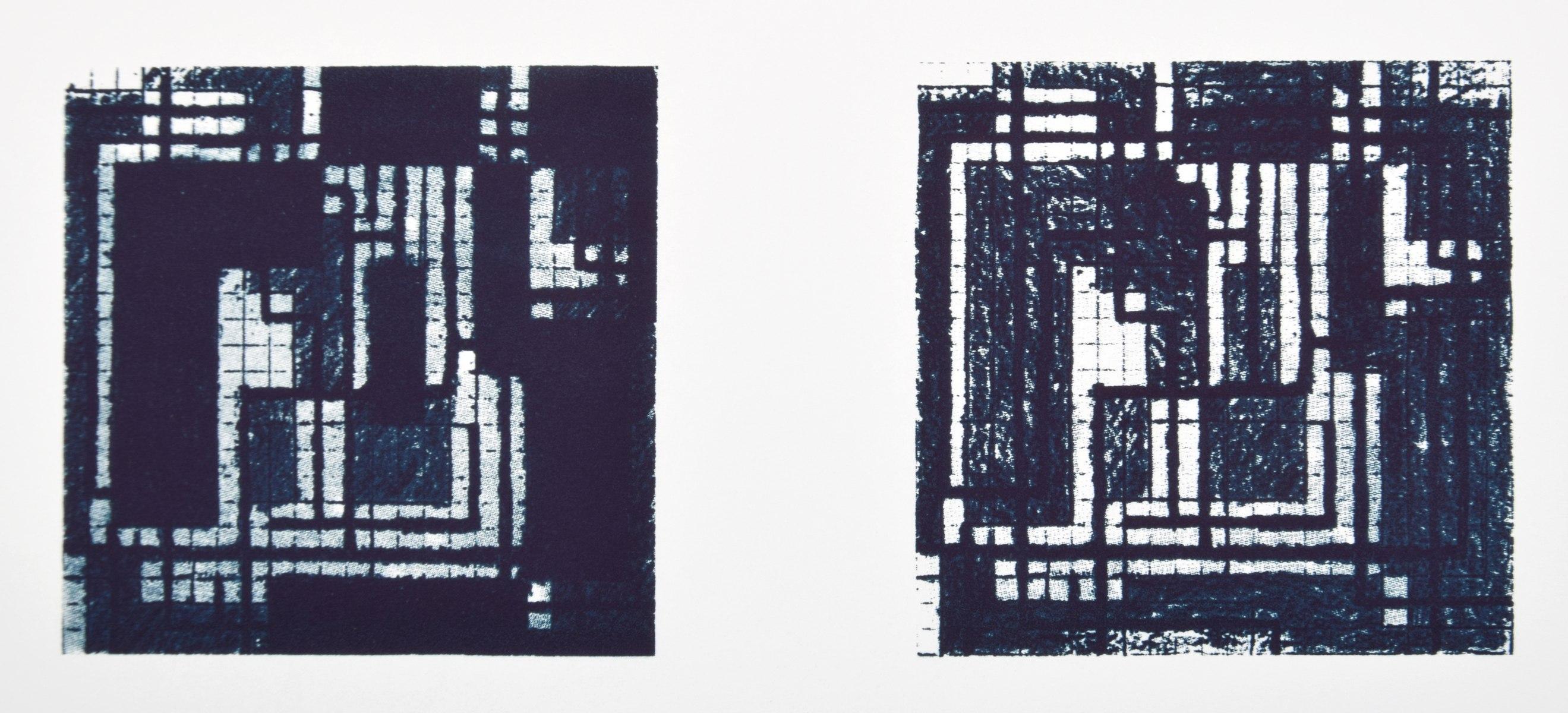 Richard Tobias Geometric Screenprint For Sale 4