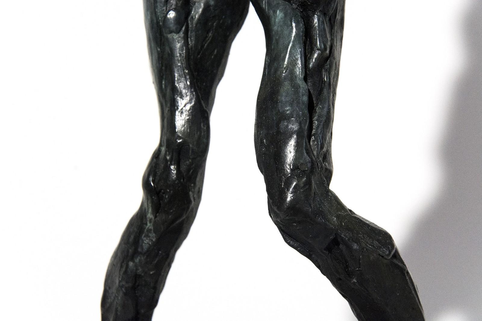 The Pleiades-Asterope 3/8 - emotive, nude, female, figurative, bronze statuette - Contemporary Sculpture by Richard Tosczak