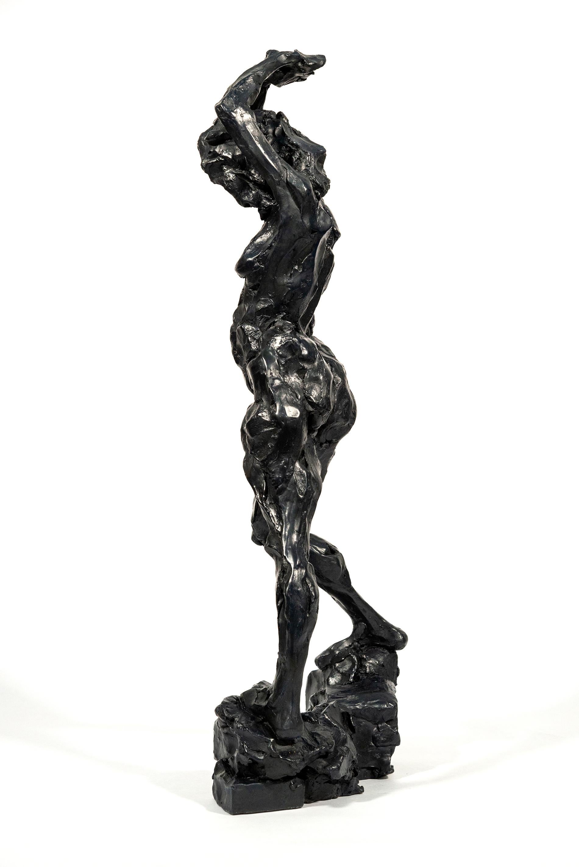 The Pleiades-Electra 4/12 - émotif, nu, féminin, figuratif, statuette en bronze - Contemporain Sculpture par Richard Tosczak