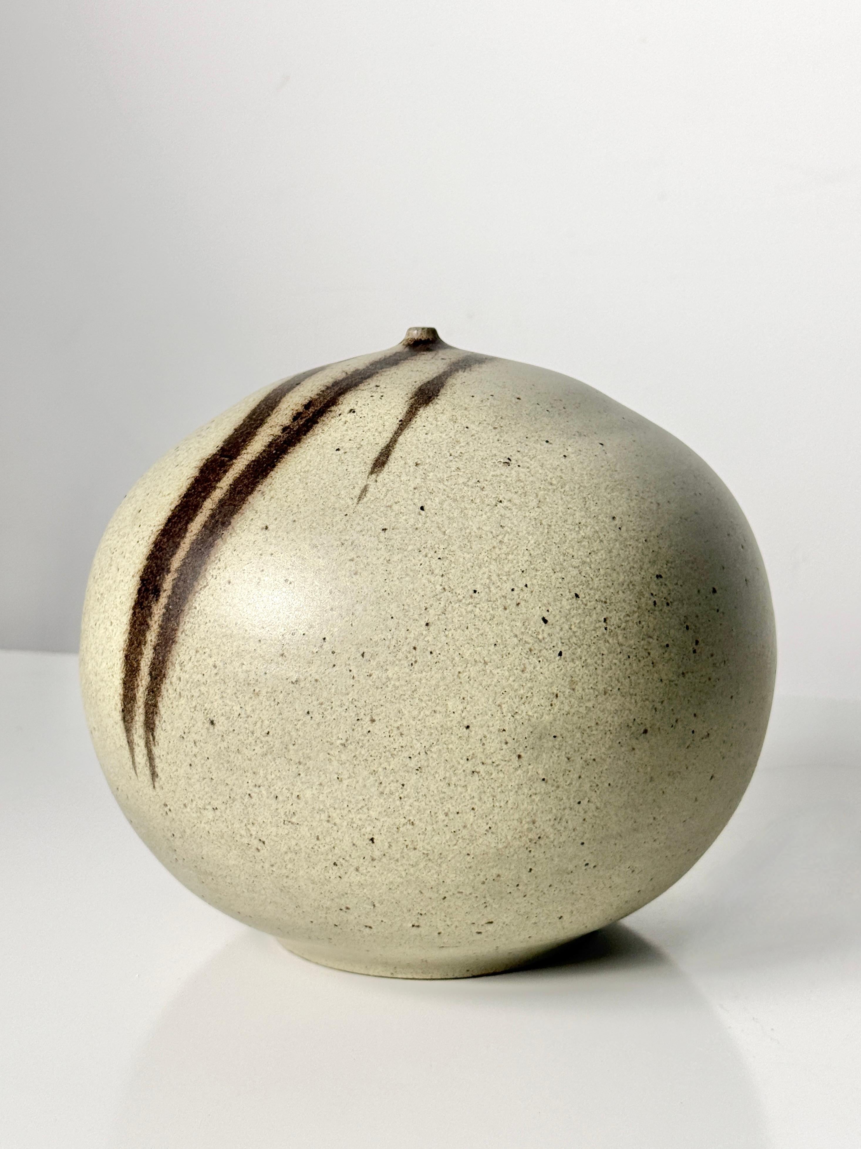 Mid-Century Modern Richard Tuck Large Studio Pottery Weed Pot Twig Vase Wabi Sabi Modernist Vessel For Sale