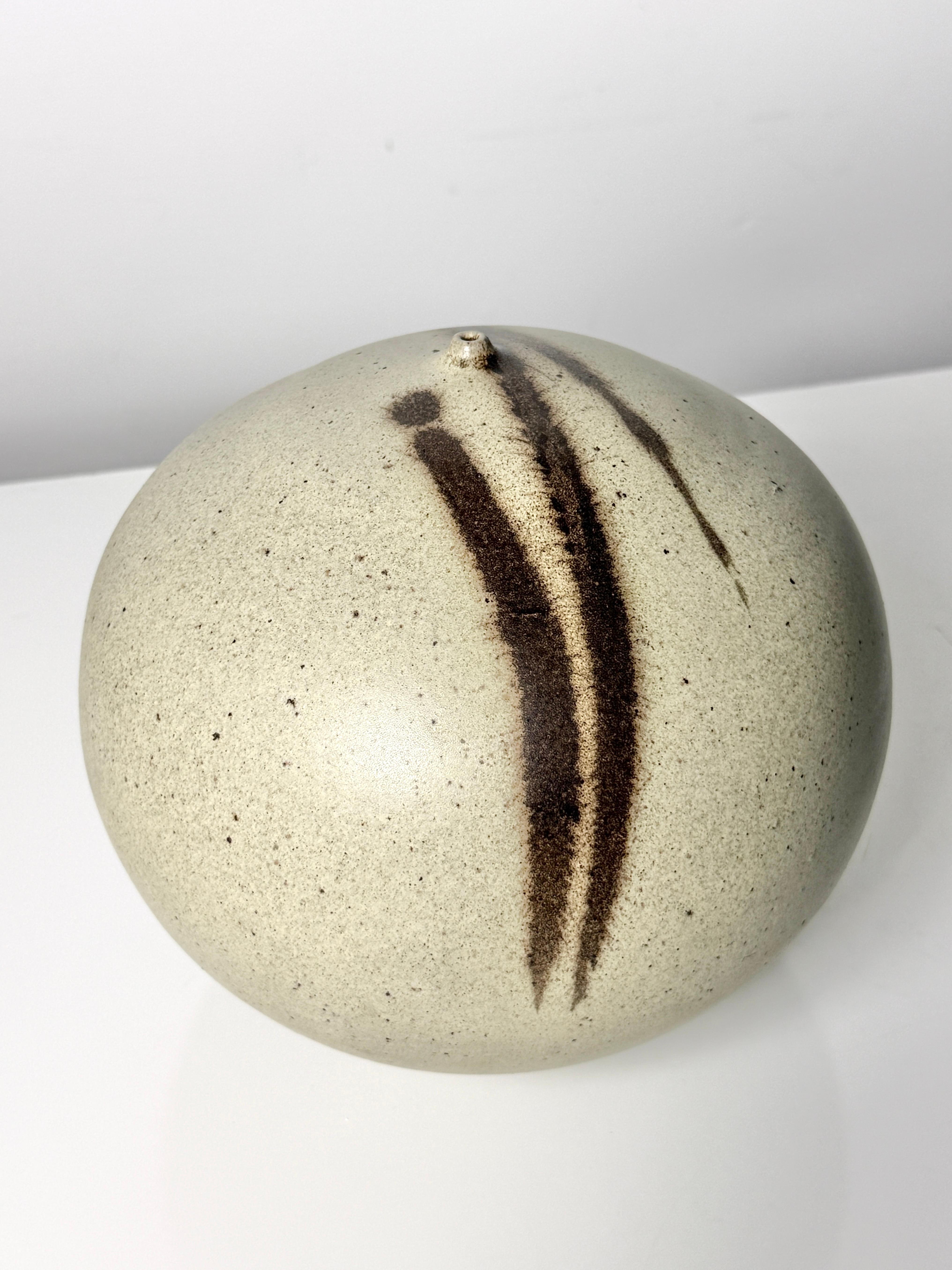 American Richard Tuck Large Studio Pottery Weed Pot Twig Vase Wabi Sabi Modernist Vessel For Sale