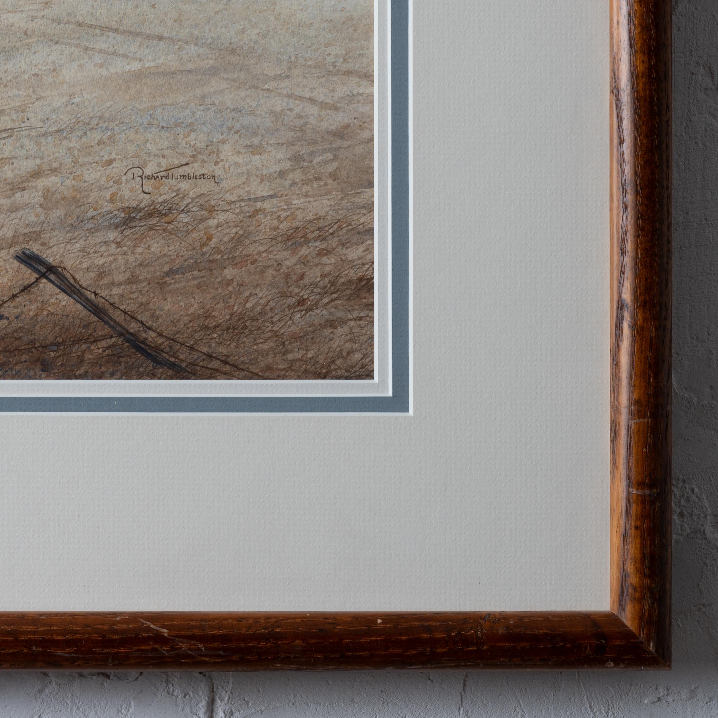 20th Century Richard Tumbleston - Mountain Road Watercolor Painting For Sale