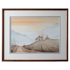 Richard Tumbleston – Mountain Road, Aquarellgemälde