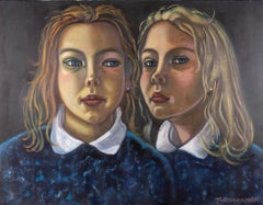 Richard Turneramon (1940-2013) - Signed c.2007 Oil, The Twins