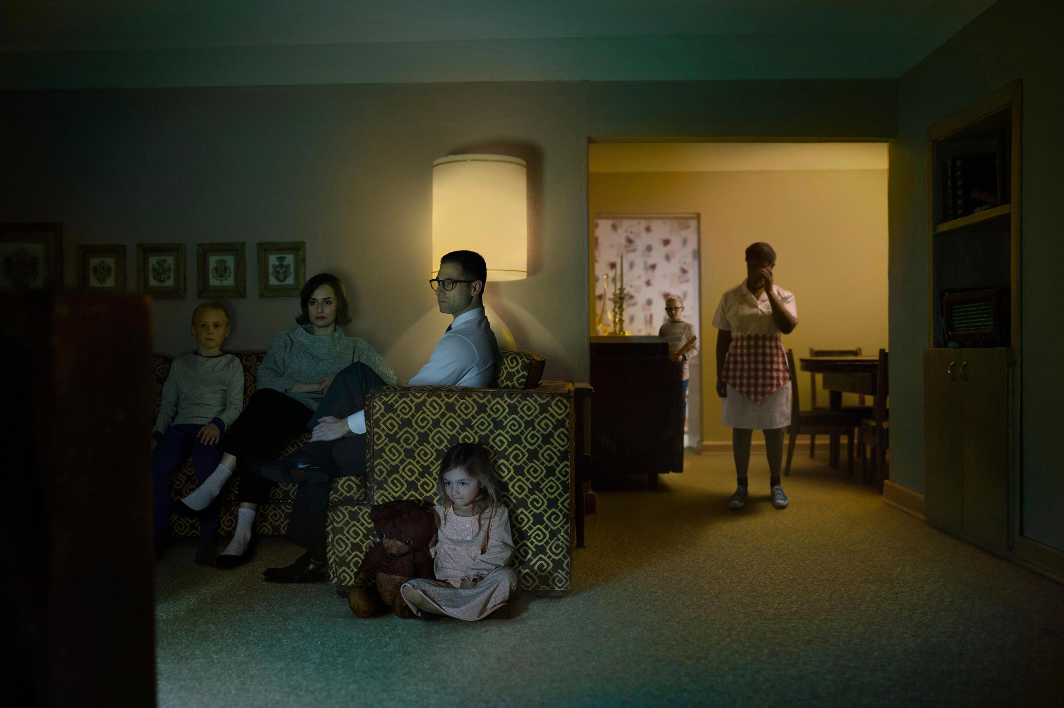 Richard Tuschman Color Photograph - Family in the Evening, limited edition photograph, signed, archival pigment ink 