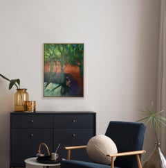 Disegno, pittura originale, arte contemporanea, pittura di paesaggio