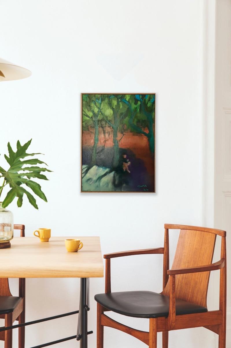 Dessin, peinture originale, art contemporain, peinture de paysage en vente 4