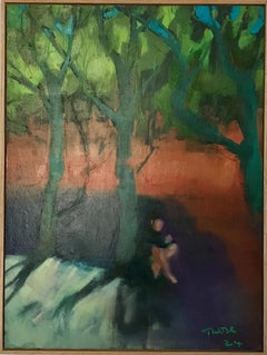 Disegno, pittura originale, arte contemporanea, pittura di paesaggio