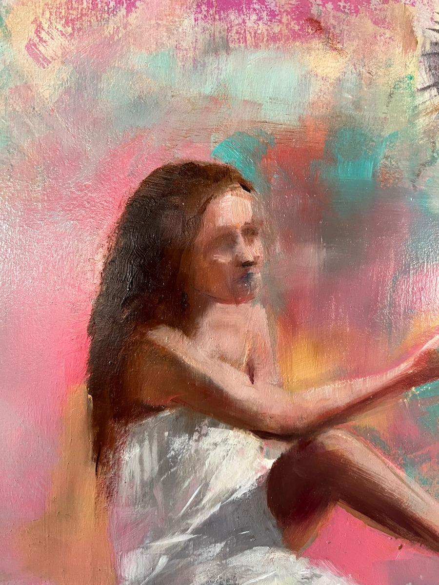 Night Birds, original painting, contemporary, figurative For Sale 1