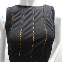 Richard Tyler Couture 1990er Jahre Schwarzes Abendkleid