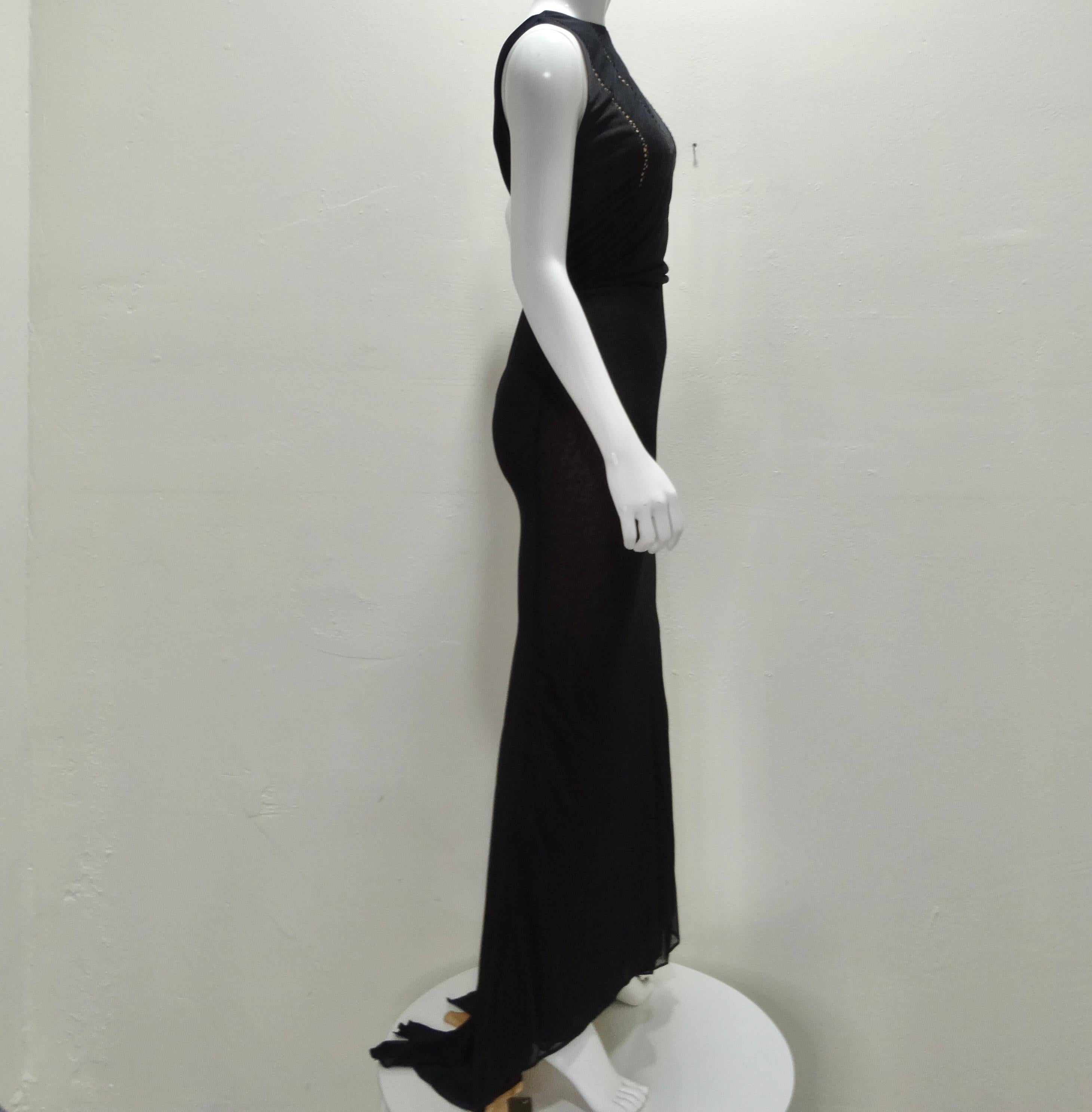 Richard Tyler Couture 1990er Jahre Schwarzes Abendkleid im Zustand „Gut“ im Angebot in Scottsdale, AZ