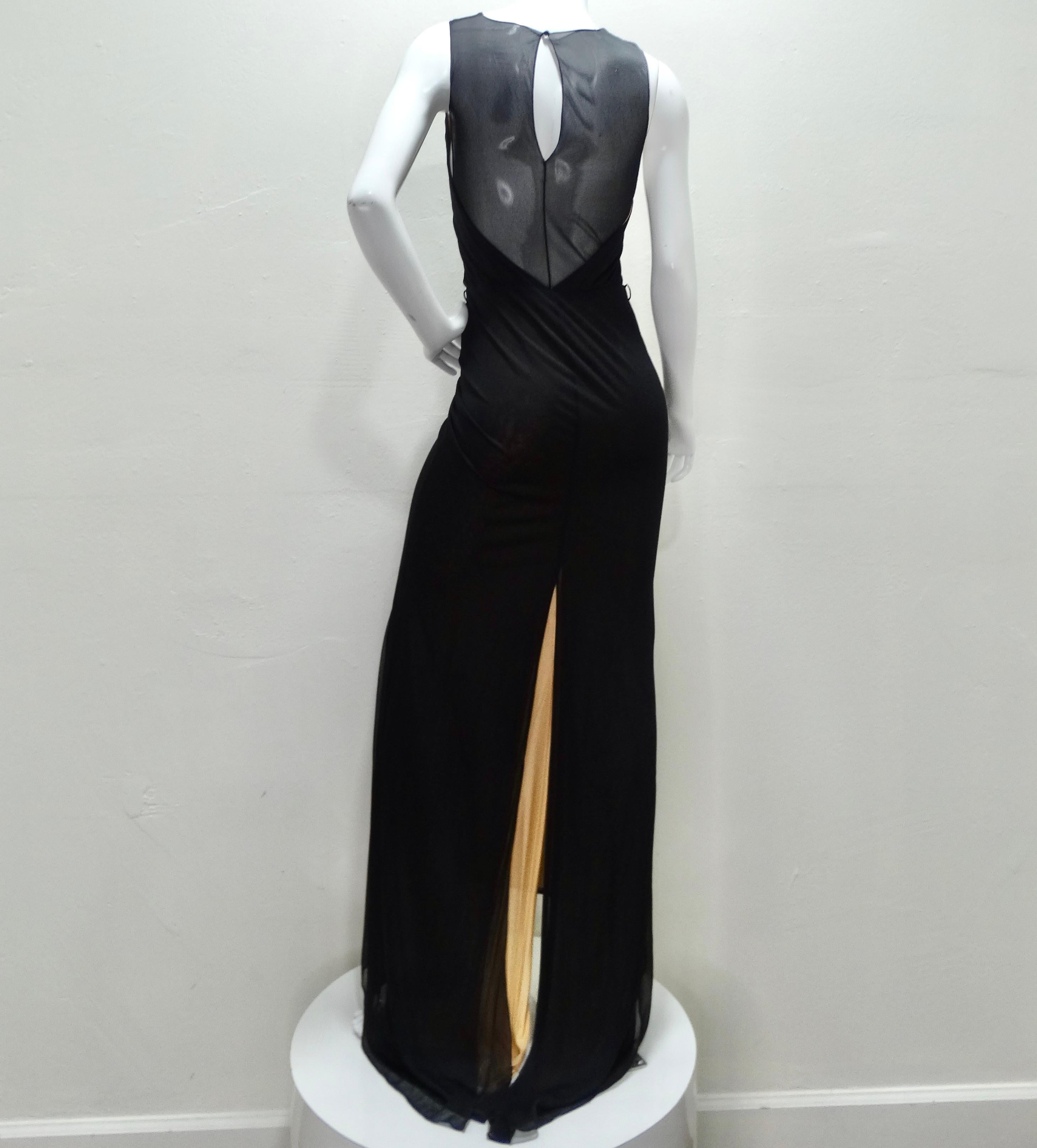 Richard Tyler Couture - Robe de soirée noire, années 1990 en vente 1