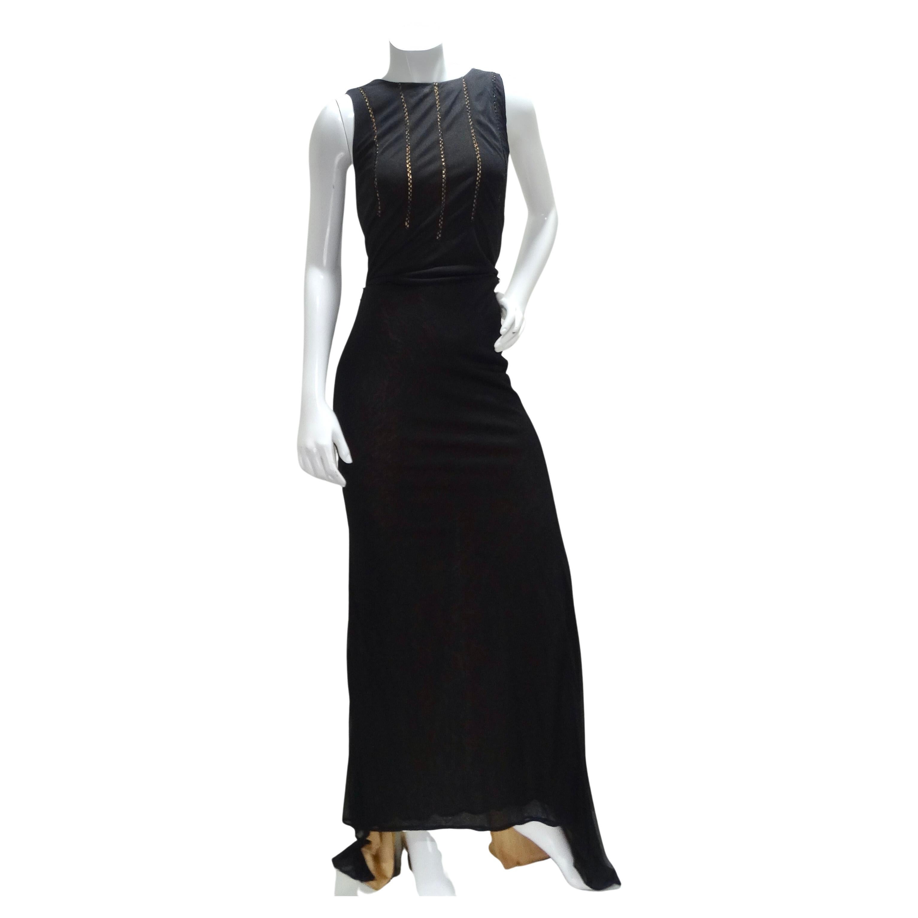 Richard Tyler Couture 1990s Black Evening Gown For Sale