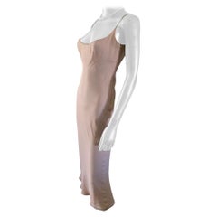 Richard Tyler Couture Blush Pink Bias Cut Silk Dress Celebrity Owned Size 6