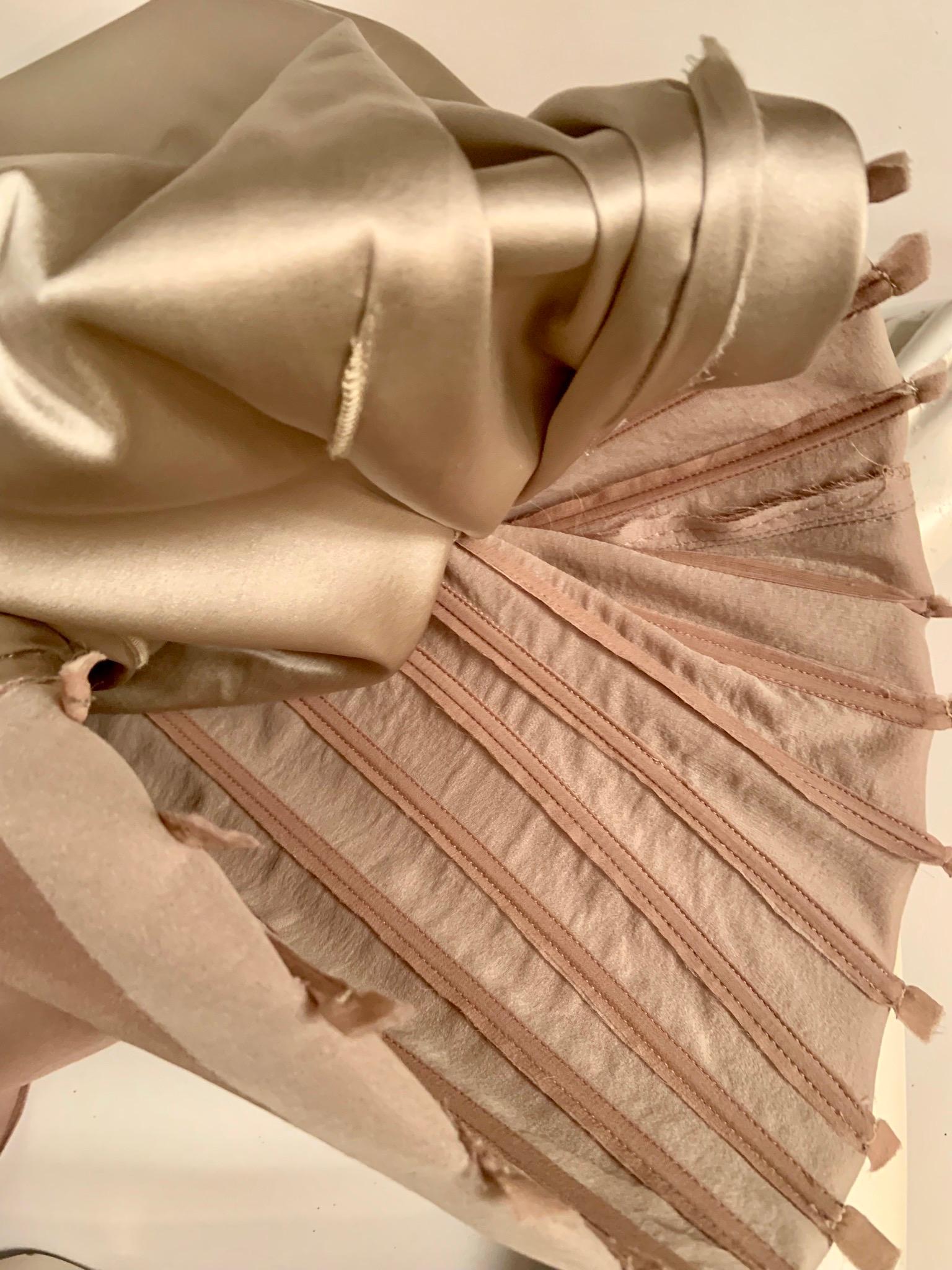 Richard Tyler Couture Boned Mauve Silk Chiffon Cocktail Dress 1