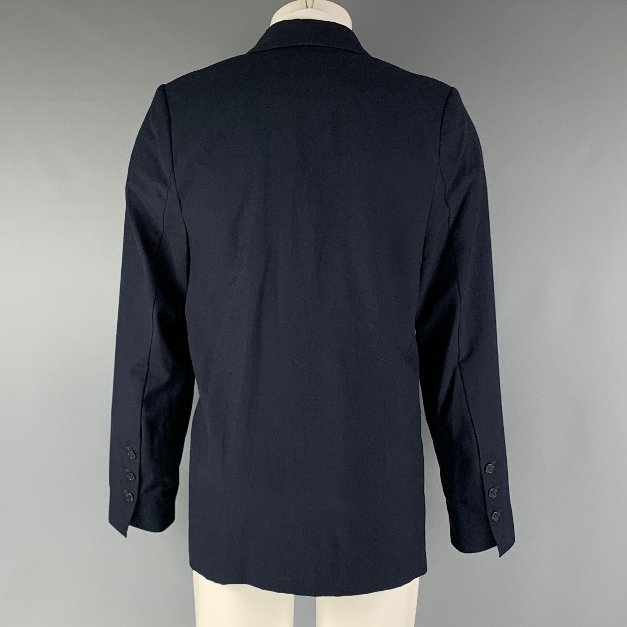 Men's RICHARD TYLER Size 40 Navy Wool Shawl Collar Sport Coat For Sale