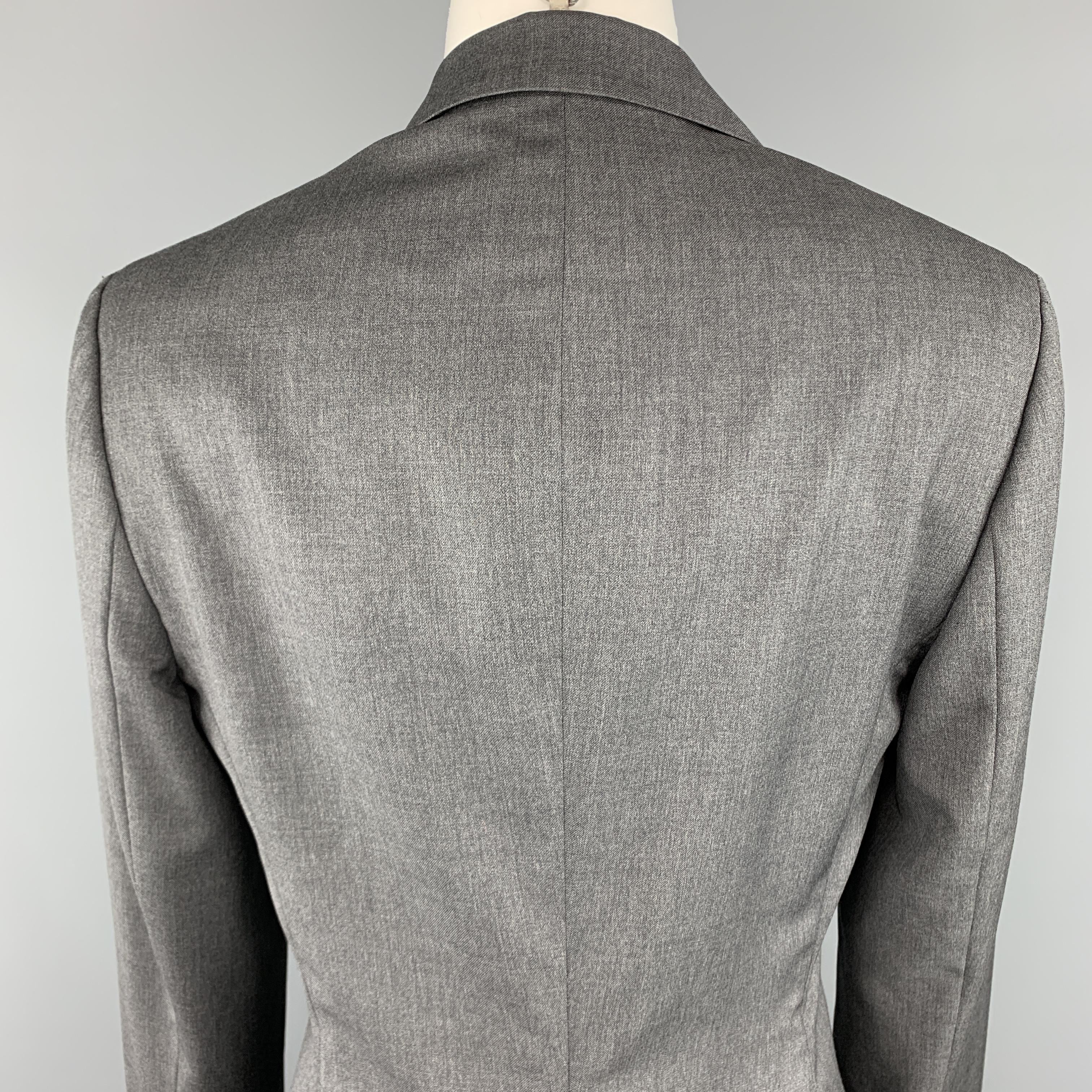 RICHARD TYLER Size 8 Grey Jacket / Blazer In Good Condition In San Francisco, CA