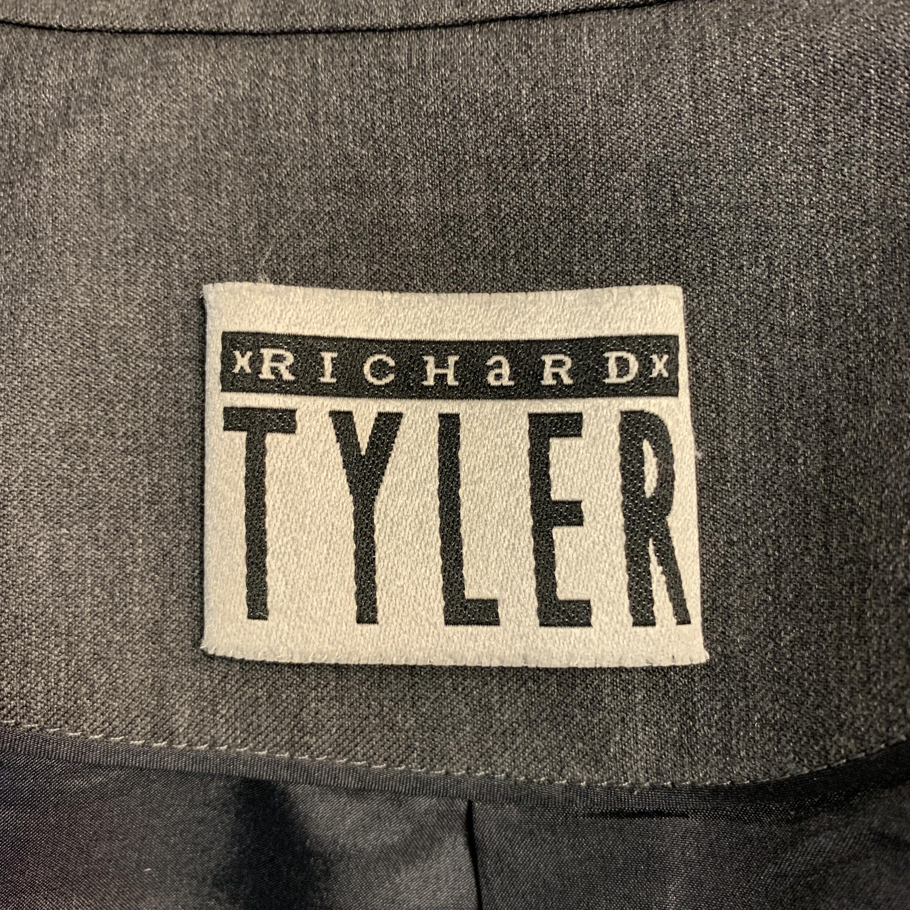 RICHARD TYLER Size 8 Grey Jacket / Blazer 2