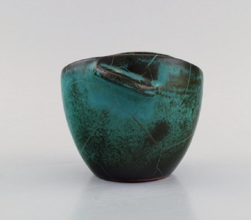 Richard Uhlemeyer, Germany, Vase / Flowerpot in Glazed Ceramics In Excellent Condition In Copenhagen, DK