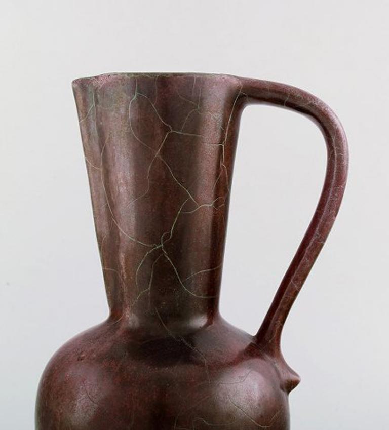 Metà XX secolo Richard Uhlemeyer, ceramista tedesco, brocca o vaso in ceramica in vendita
