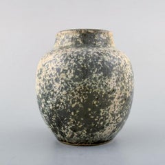 Richard Uhlemeyer, German Ceramist, Ceramic Vase, Beautiful Crackled Glaze