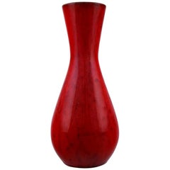 Richard Uhlemeyer, German Ceramist, Ceramic Vase, in Red Shades Richard Uhlemeyer, German Ceramist, Ceramic Vase, in Red Shades