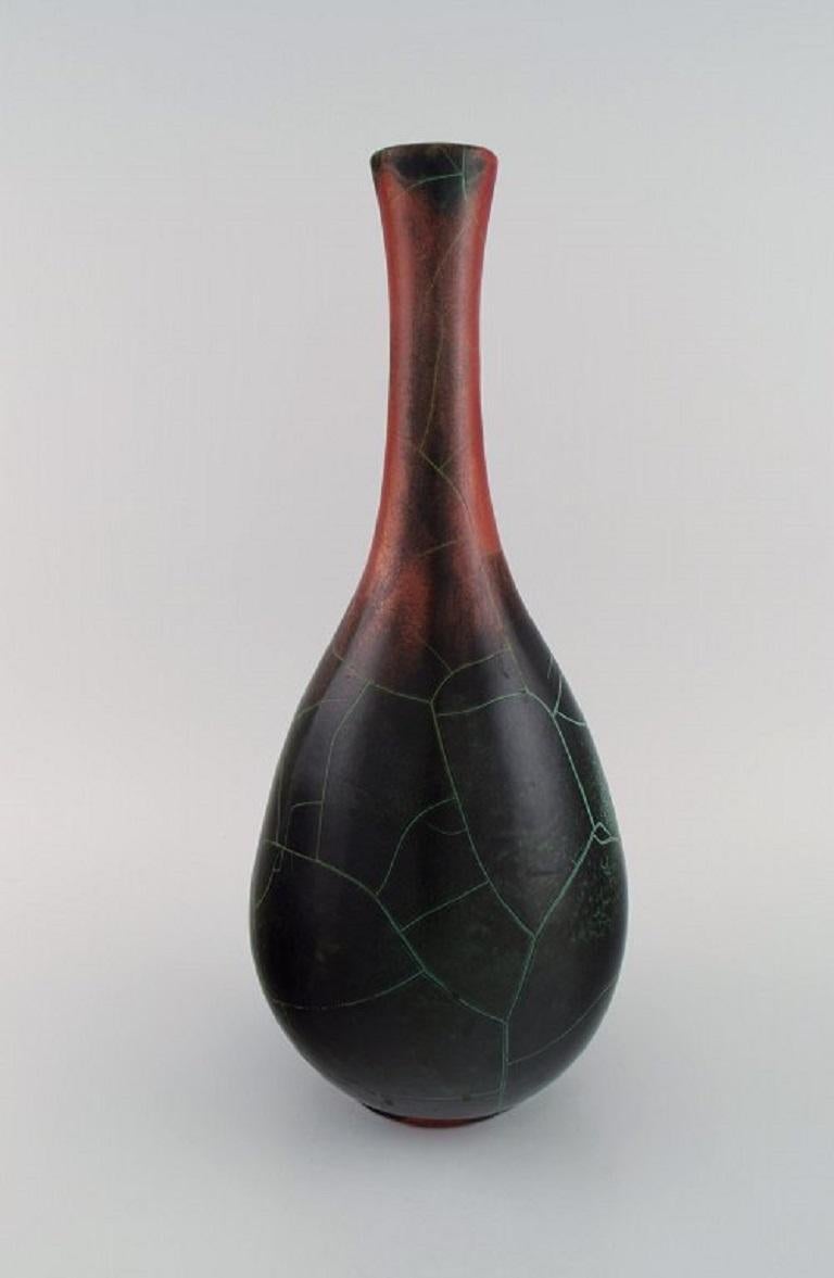 Richard Uhlemeyer, Deutschland, Vase aus glasierter Keramik, 1950er-Jahre (Moderne der Mitte des Jahrhunderts) im Angebot