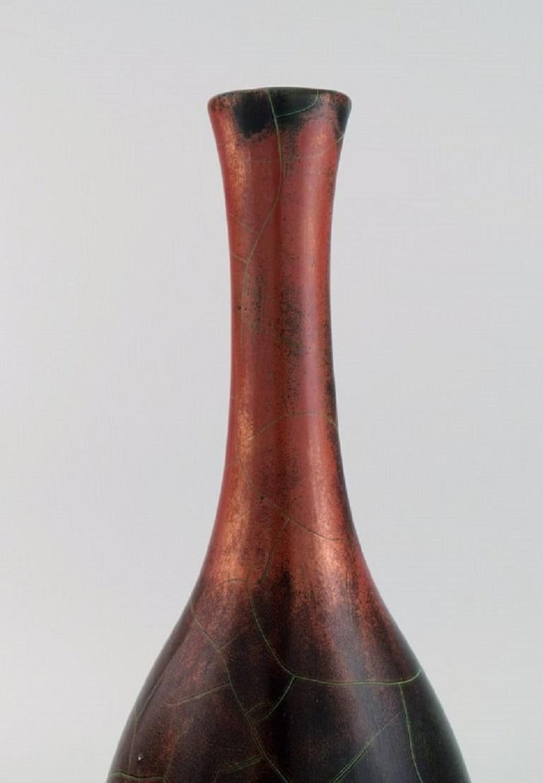 Richard Uhlemeyer, Germany, Vase in Glazed Ceramics, 1950s In Excellent Condition For Sale In Copenhagen, DK