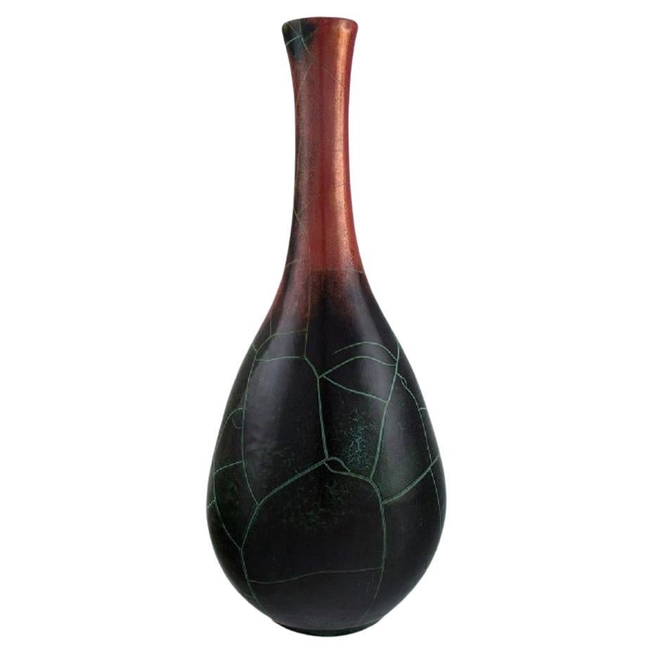 Richard Uhlemeyer, Deutschland, Vase aus glasierter Keramik, 1950er-Jahre