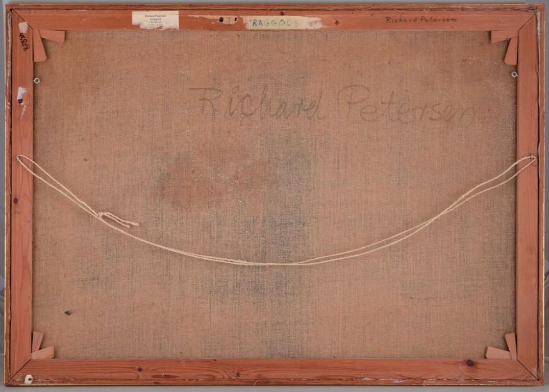 Richard Vilhelm Petersen, dänischer Künstler. Öl auf Leinwand. Abstrakte Zusammensetzung. im Angebot 2