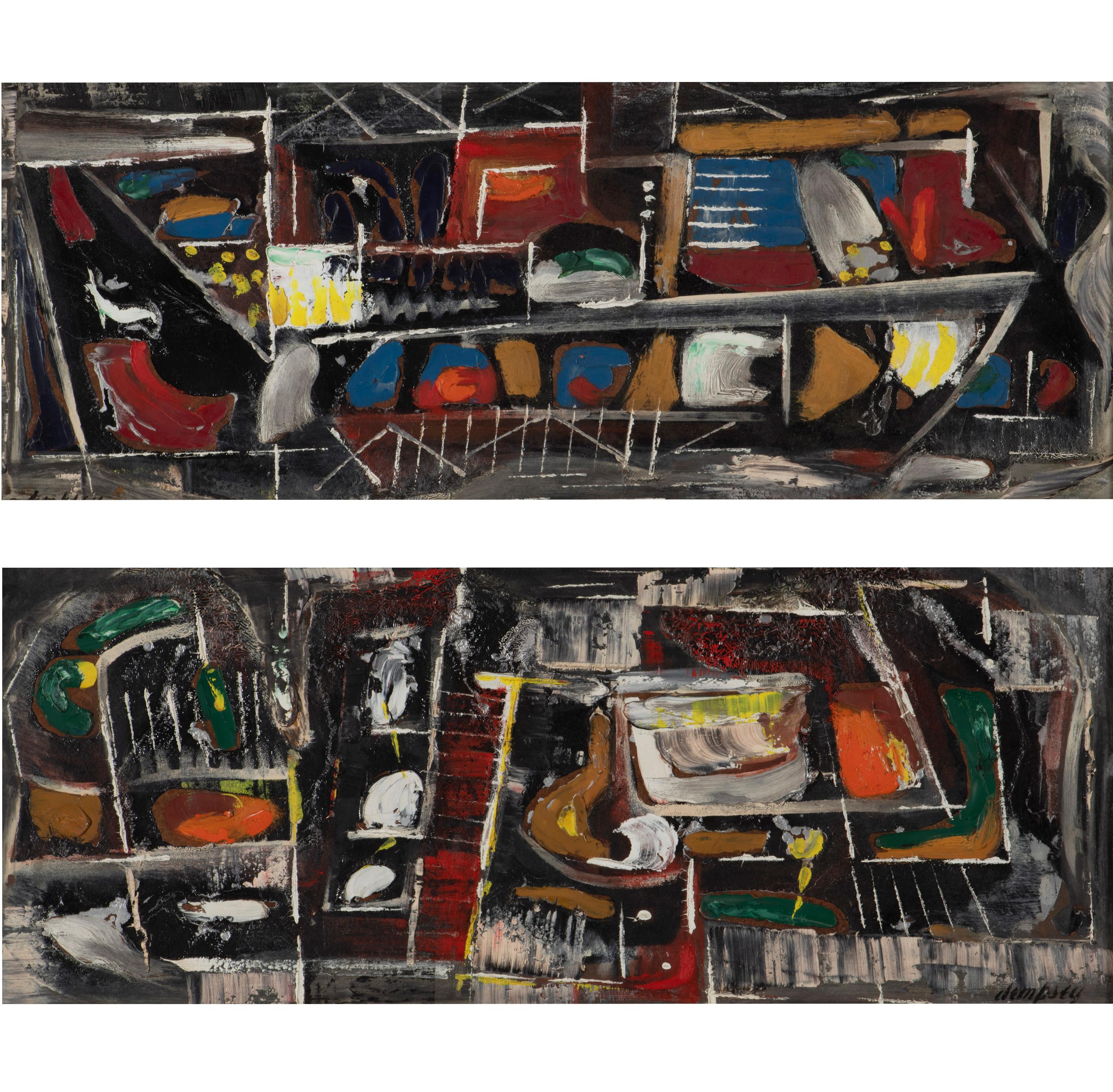 Richard W. Dempsey - "Harmony" Diptych For Sale at 1stDibs