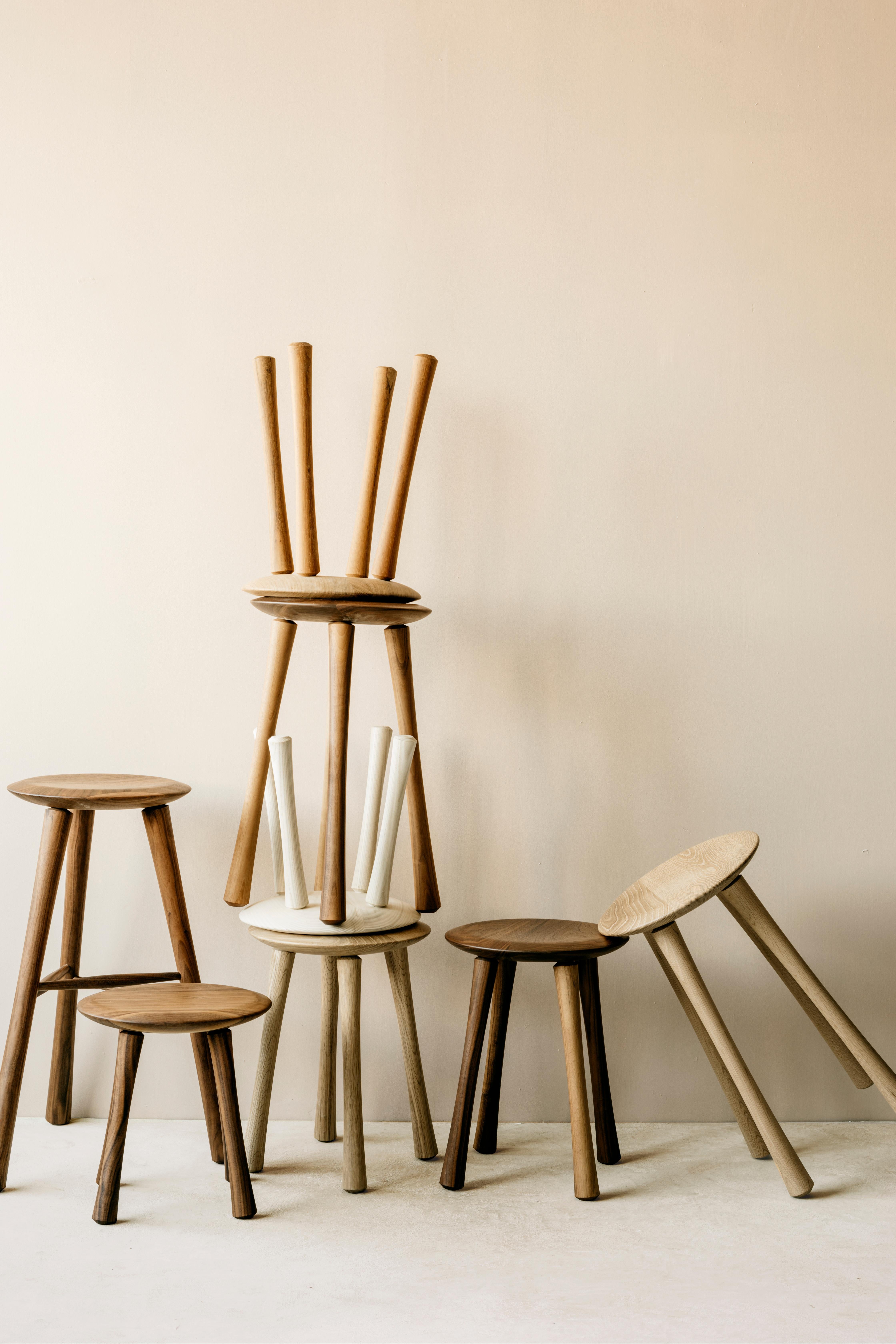 Richard Watson Fawn Stool Walnut, Bar Height For Sale 1