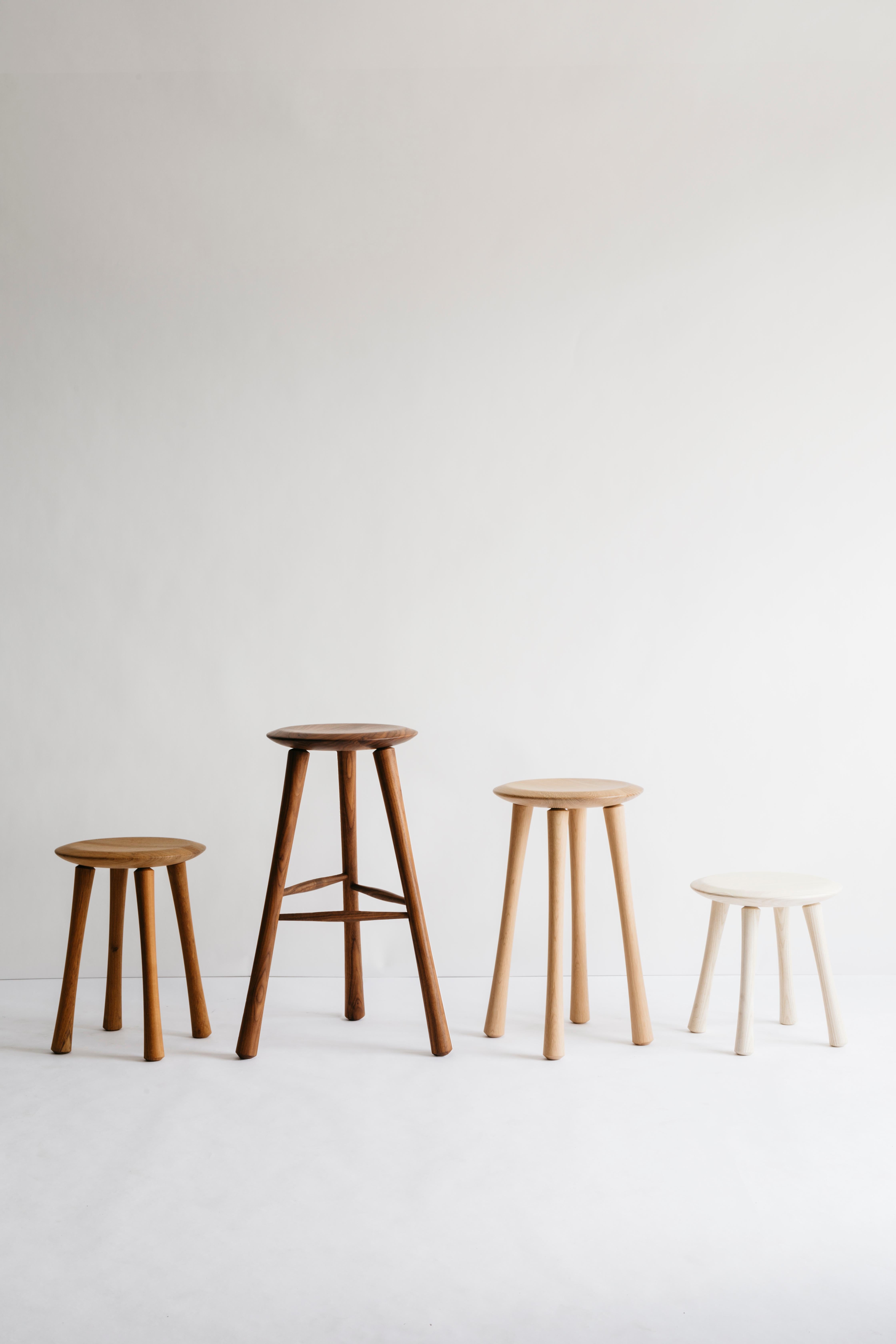 The Richard Watson fawn stools are inspired by the form of an antique milk stool. The stools come in 4 sizes - step, table, counter, and bar. 

Each Richard Watson piece is made in Pawtucket, RI by a team of men and women who are passionate about