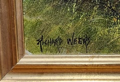 Un amigo en el bosque, paisaje con ciervos