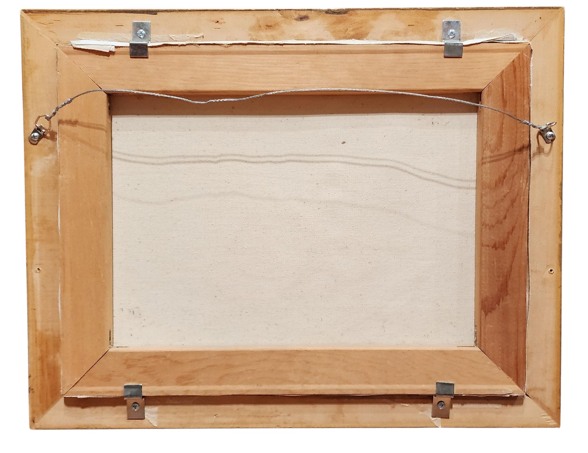 A Friend in the Forest, Landscape with Deer (Braun), Animal Painting, von Richard Weers