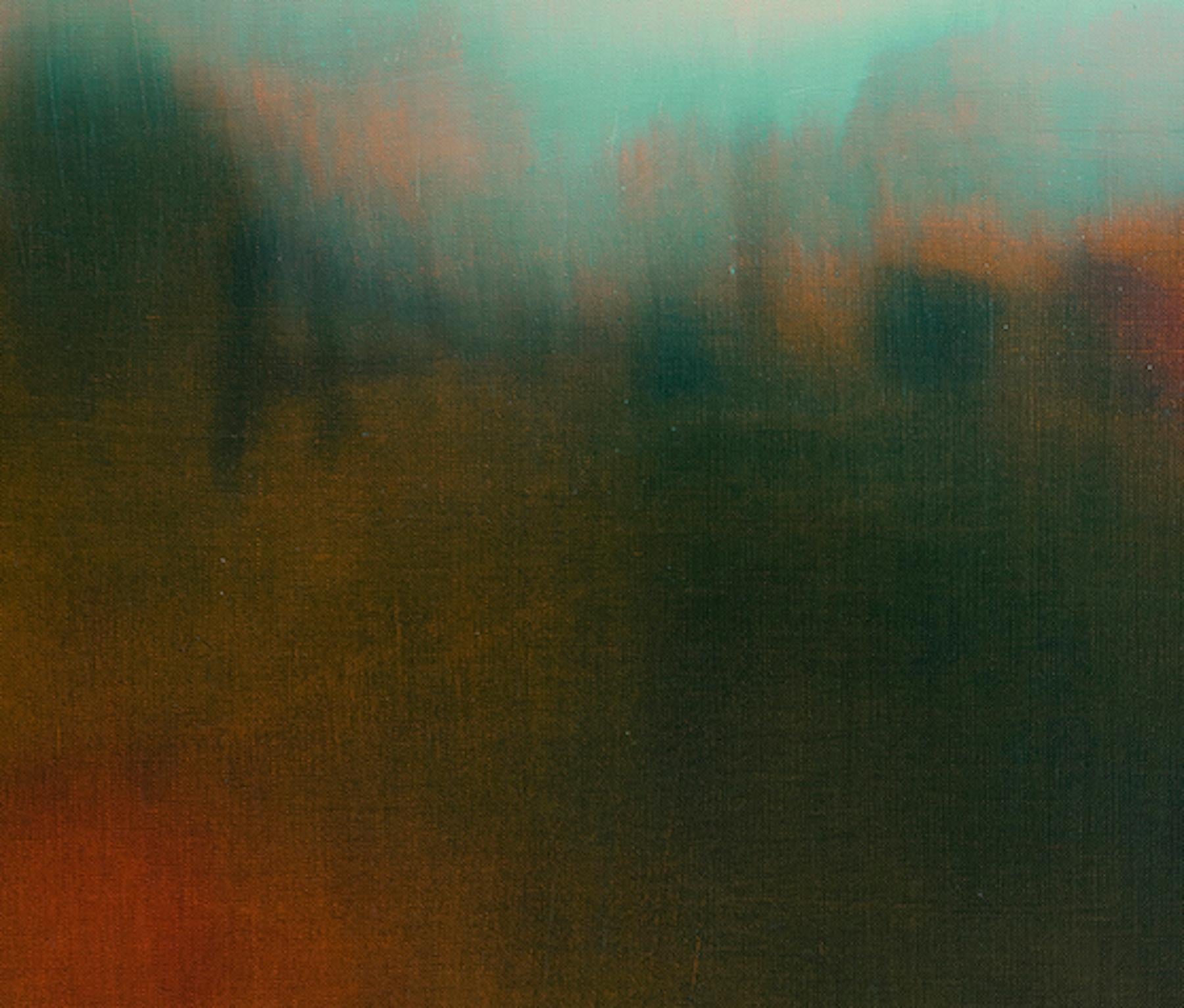 Evensong I, peinture à l'huile originale, paysage impressionniste abstrait  - Abstrait Painting par Richard Whadcock