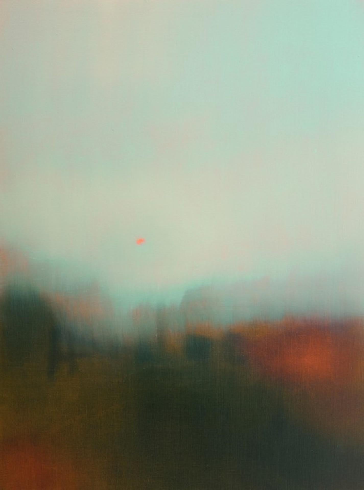 Landscape Painting Richard Whadcock - Evensong I, peinture à l'huile originale, paysage impressionniste abstrait 