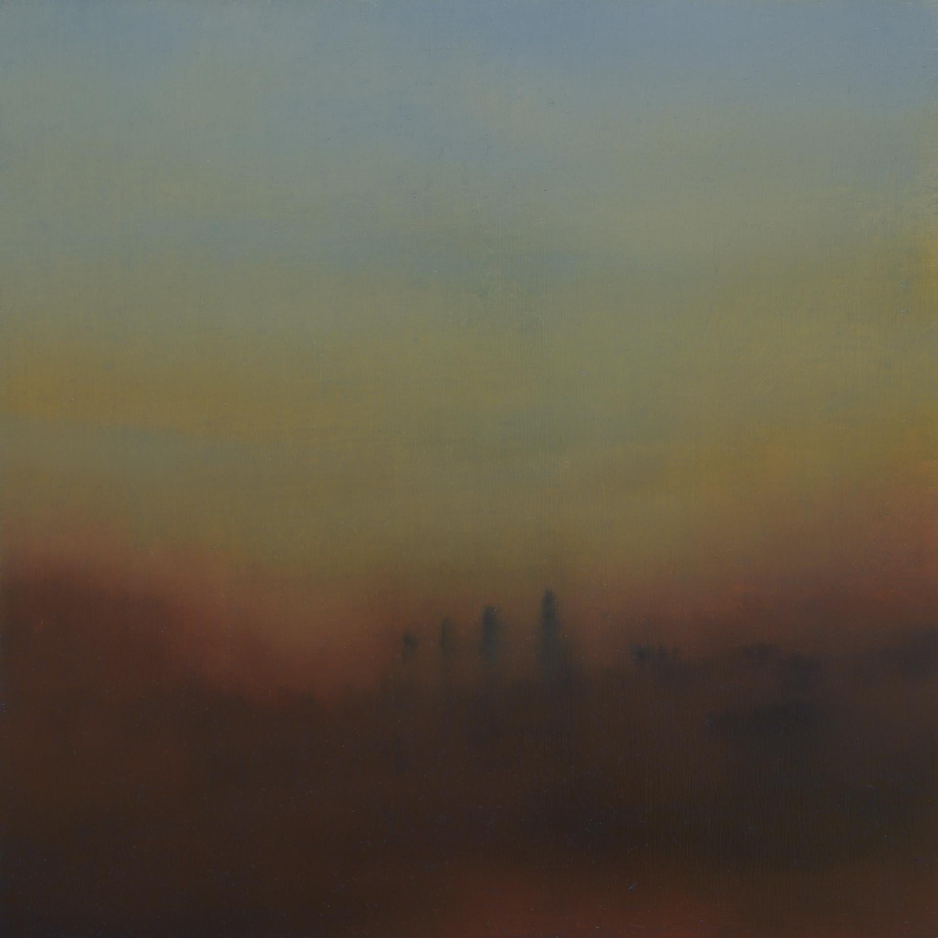 Richard Whadcock, Soaked Darkess, Original Landscape Painting, Contemporary Art