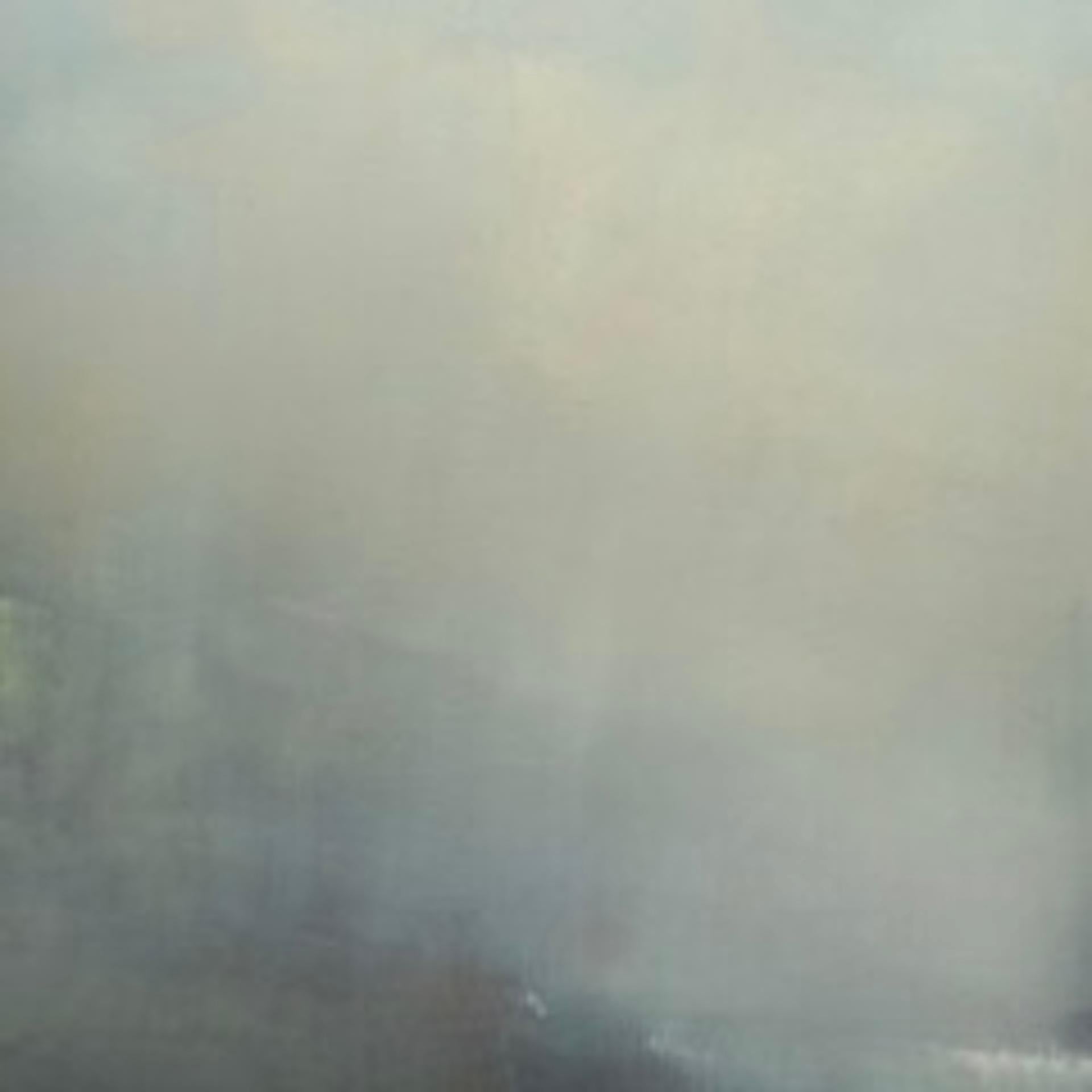 Spirit Of The Downs, Pintura original de paisaje atmosférico, Arte asequible - Landscape Painting Gris de Richard Whadcock