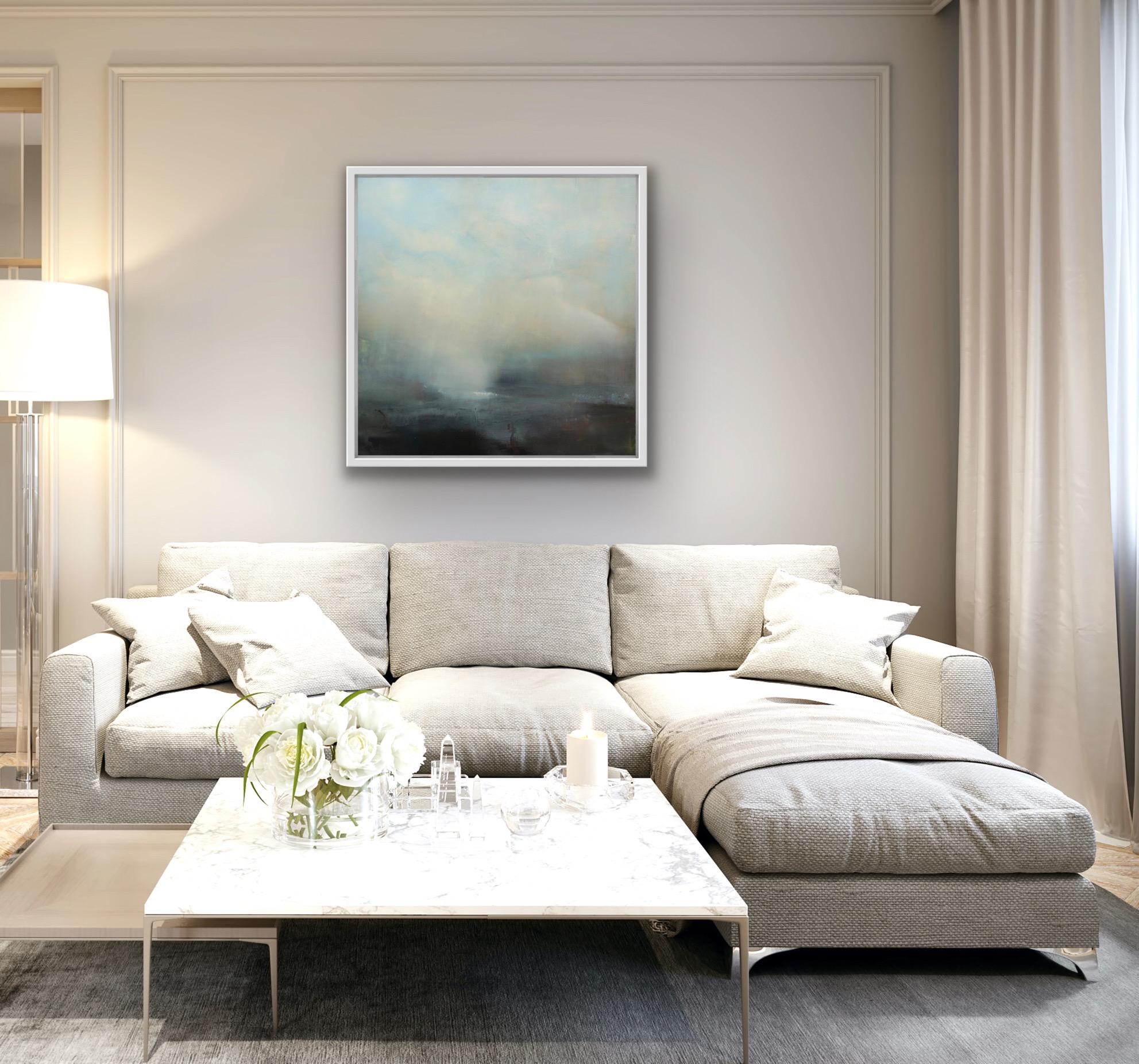 Spirit Of The Downs, Pintura original de paisaje atmosférico, Arte asequible 1