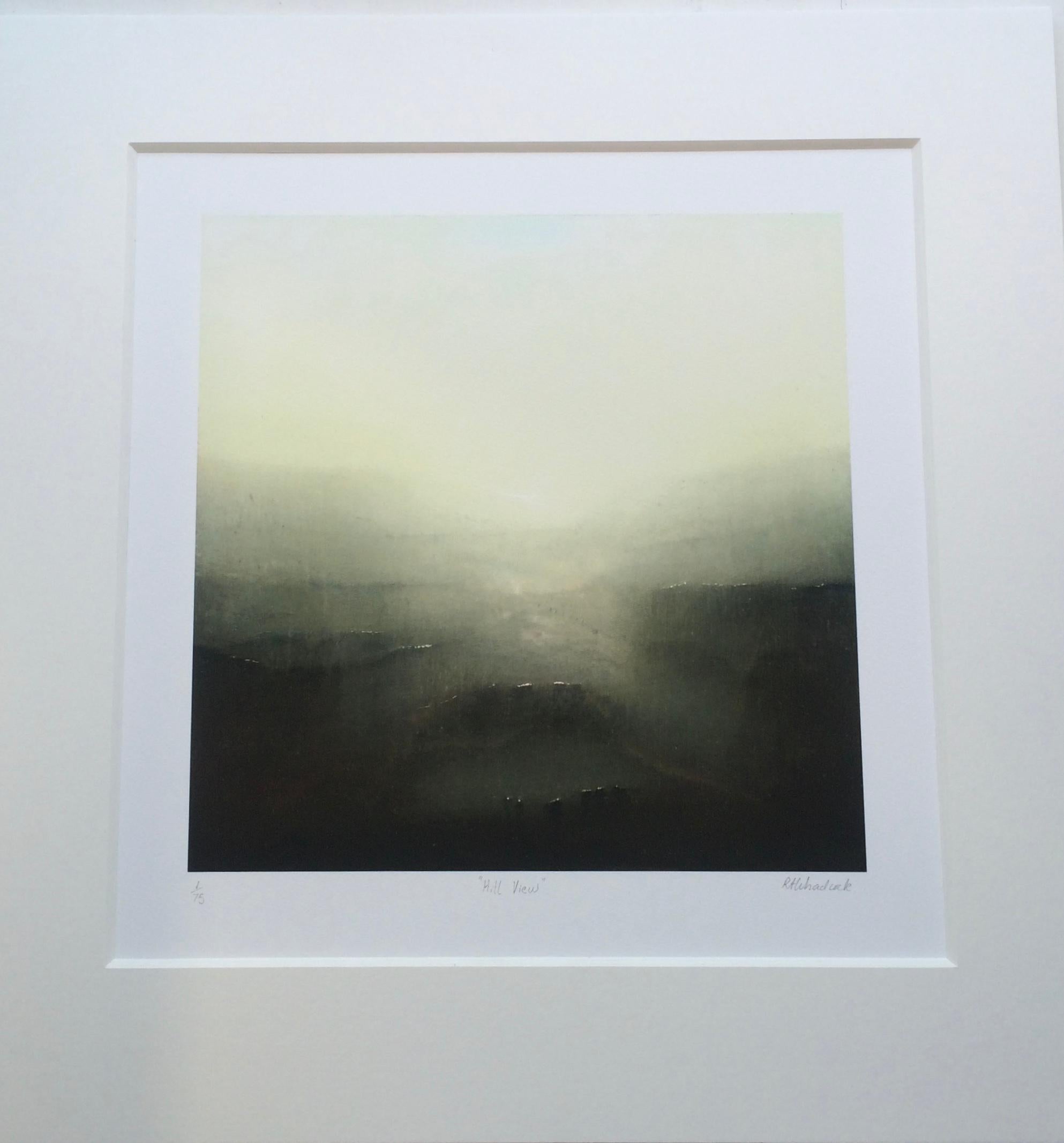 Richard Whadcock, Vista de una colina, South Downs, Edición limitada, Arte asequible