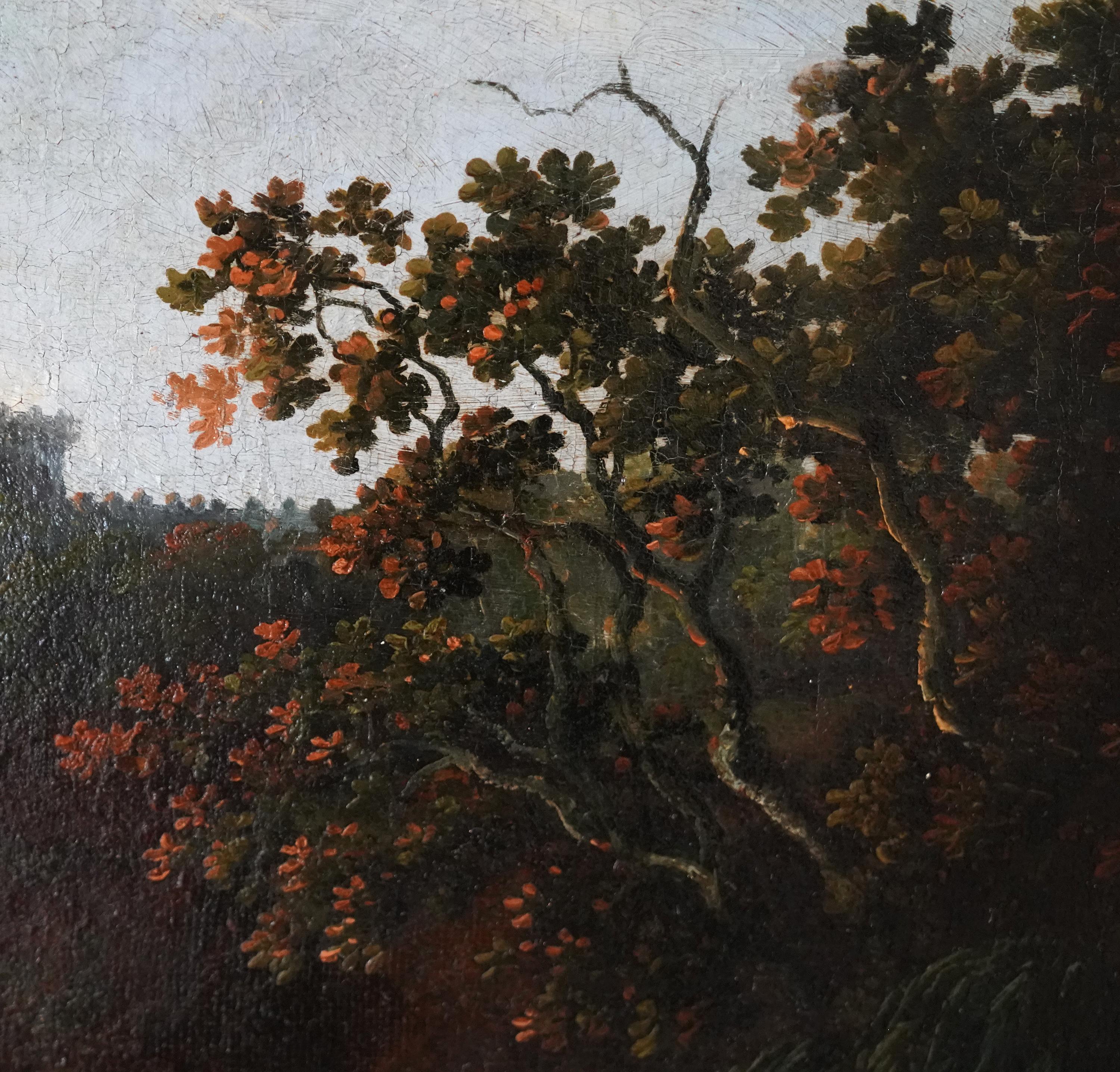 Capriccio Tivoli Landscape - peinture à l'huile de maître britannique du 18e siècle en vente 6