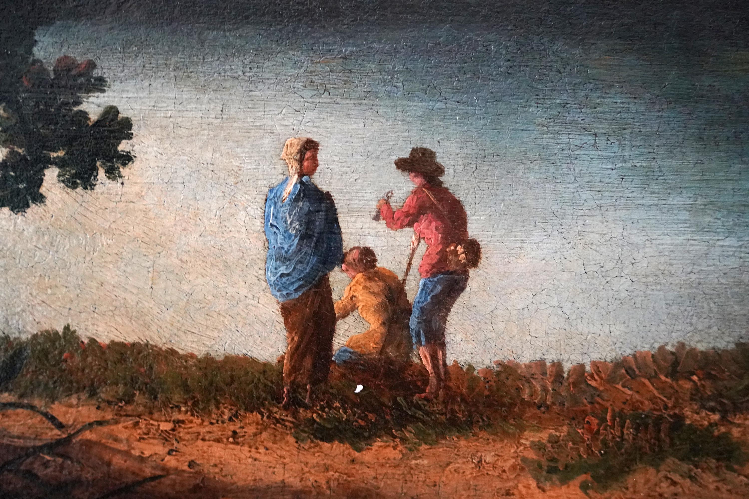 Capriccio Tivoli Landscape - peinture à l'huile de maître britannique du 18e siècle en vente 4