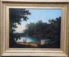 Capriccio Tivoli Landscape - British 18th century Old Master art oil painting
