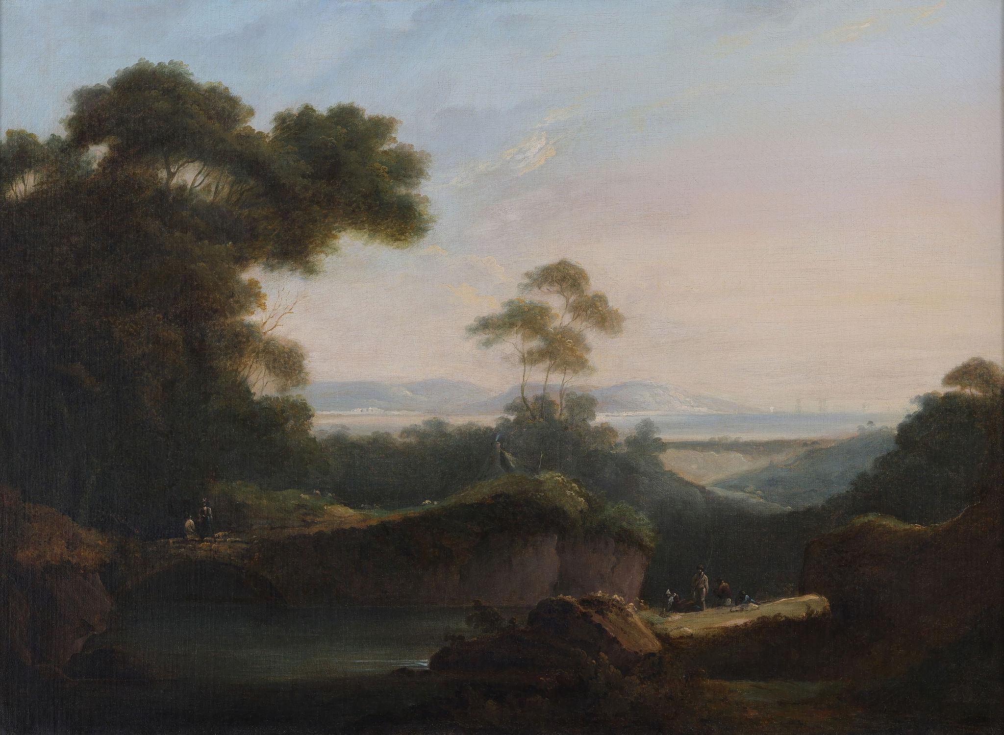 The Travellers - Painting by Richard Wilson R.A.