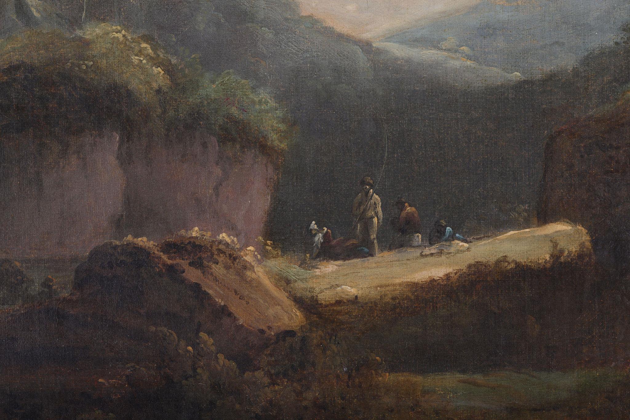 The Travellers - École anglaise Painting par Richard Wilson R.A.