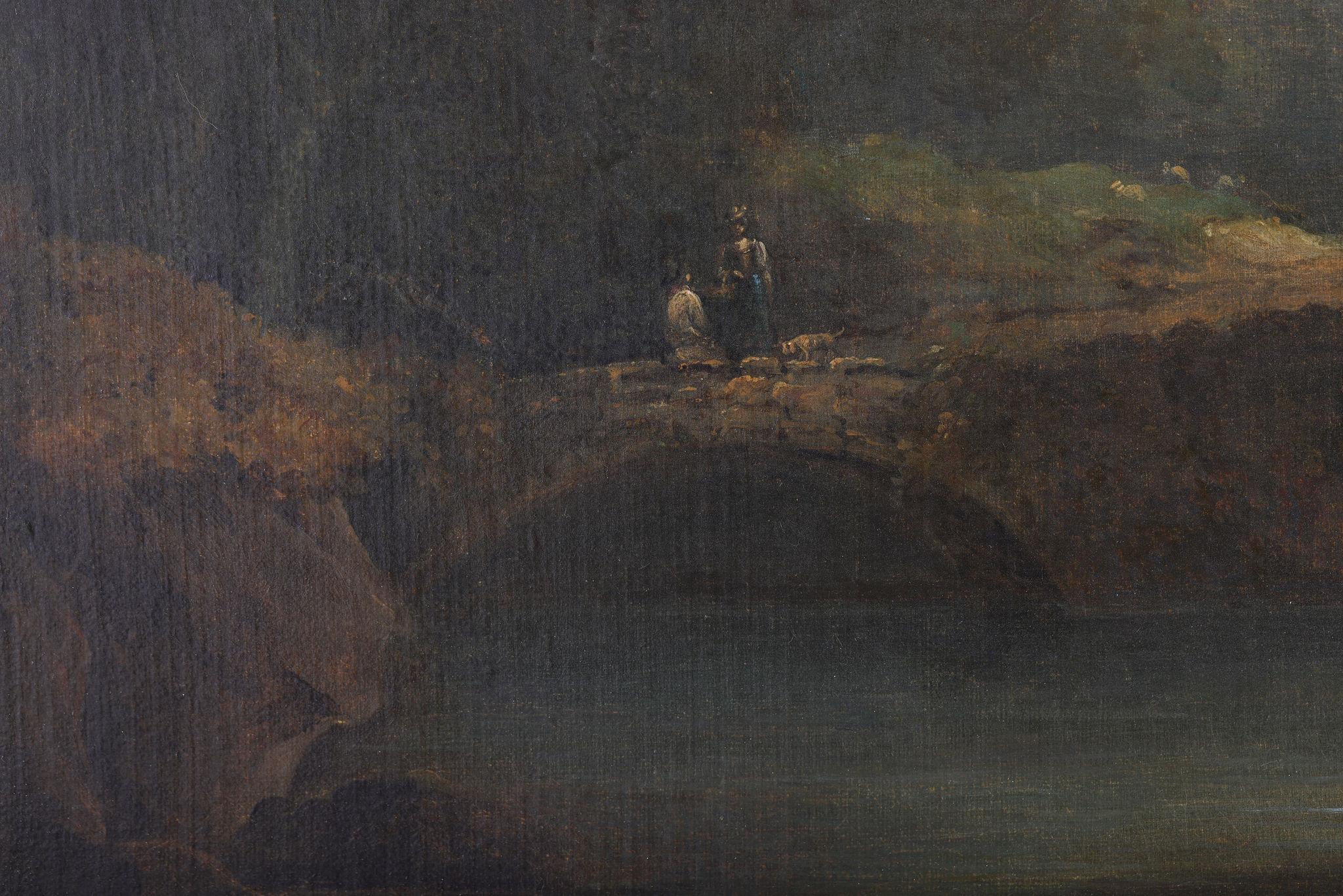 The Travellers - English School Painting by Richard Wilson R.A.