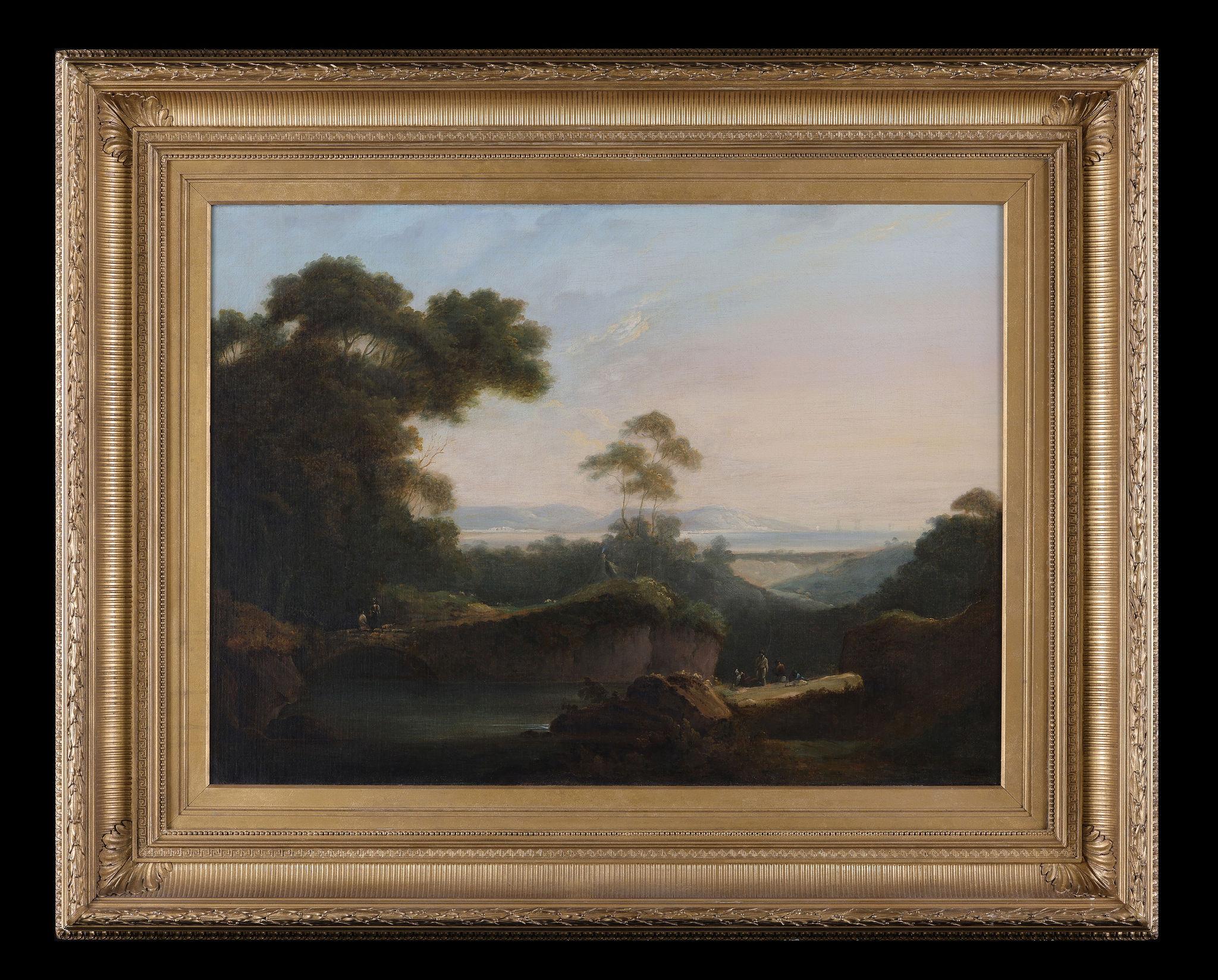 Landscape Painting Richard Wilson R.A. - The Travellers